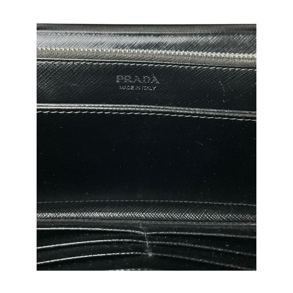 Prada Saffiano Palm Tree Print Zip Around Wallet - Picture 4 of 4